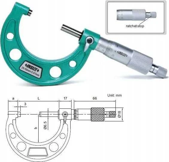 Insize MIKROMETR 175-200 STANDARD