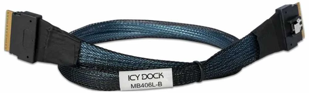 Icy Dock SFF-8654 8i kabelis su pintos izoliacijos apsauga