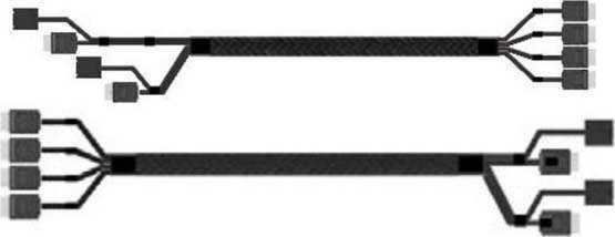 Intel Intel Cable Kit SlimSAS kabelių rinkinys (aukštyn konvertavimo / retimerių į galinę plokštę) CYPCBLSLRTKIT