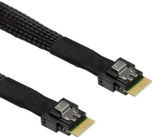Intel Inter-Tech Kabelis SFF 8654-4i -> SFF 8654-4i- 0,7m