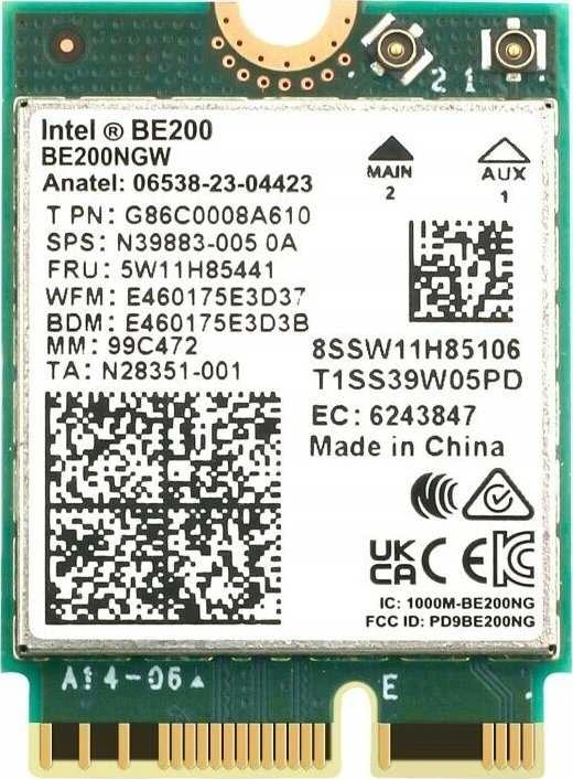 INTEL WI-FI 7 BE200 2230 2x2 BE+BT vPro