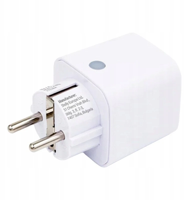 Shelly Plug PM Gen3 išmanusis 16A kištukas, baltas