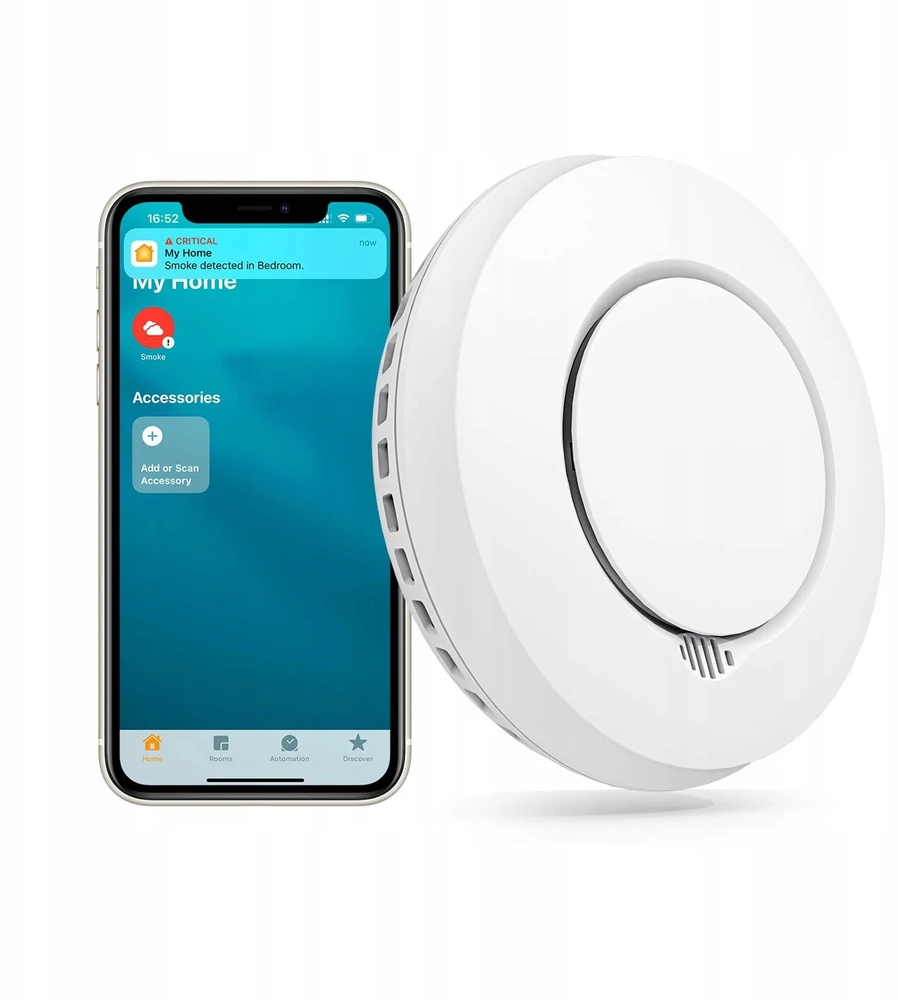 „Meross GS559A“ išmanusis „WiFi“ dūmų jutiklis („HomeKit“)