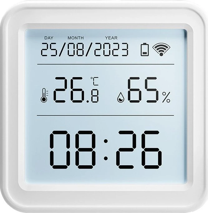 Zigbee Gosund ST17 LCD išmanusis temperatūros ir drėgmės jutiklis Tuya