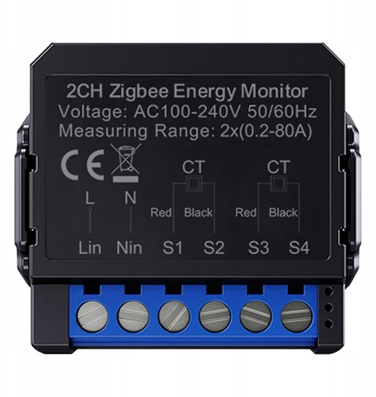 Avatto ZigBee išmanusis dvikryptis energijos skaitiklis ZWPM16-2