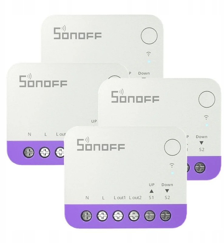 Sonoff MINI-RBS išmanusis mini žaliuzių jungiklis su WiFi (4 vnt.)