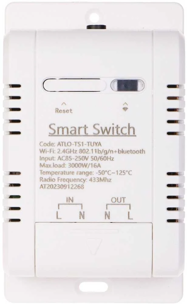 IŠMANUSIS JUNGIKLIS SU TEMPERATŪROS MATAVIMU ATLO-TS1-TUYA Wi-Fi, Tuya Smart