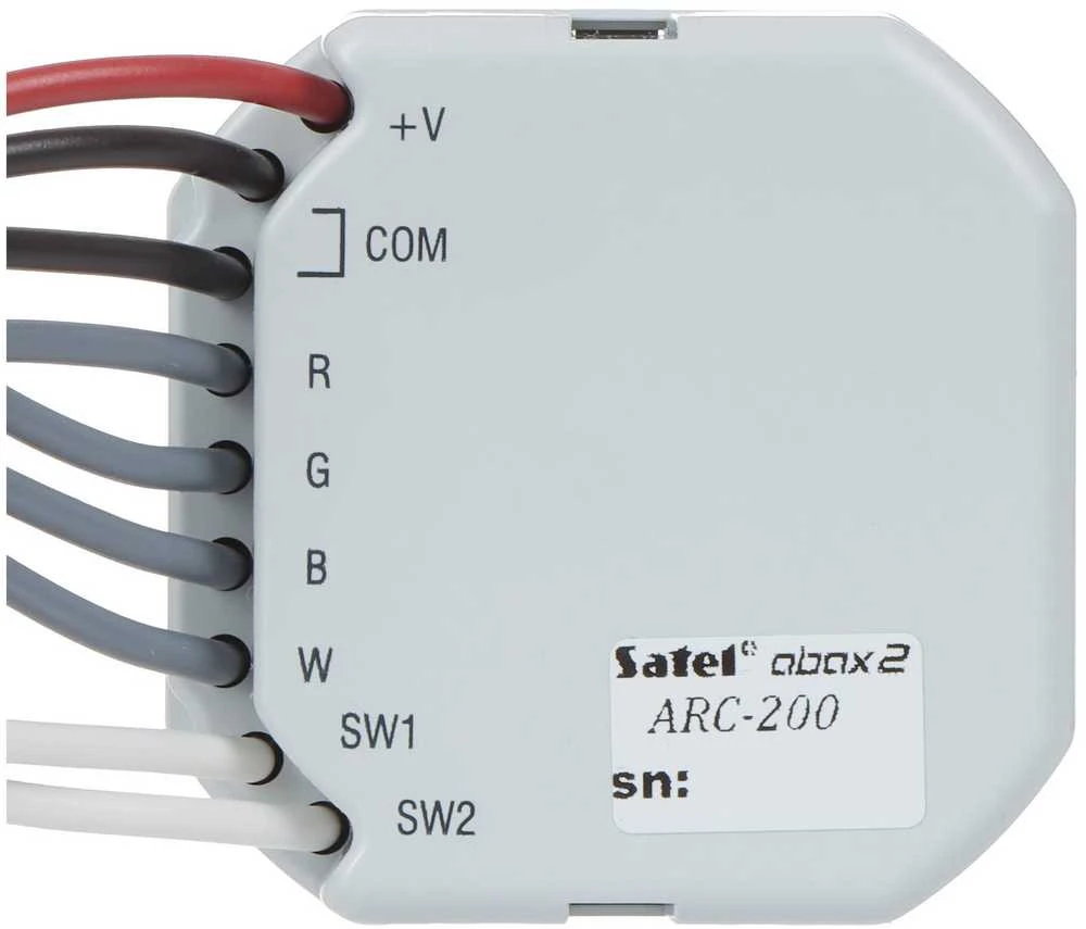 Satel ARC-200 (išmanioji RGBW LED tvarkyklė) belaidis RGBW LED apšvietimo valdiklis