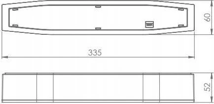 Intelight 3,5W avarinis šviestuvas SUPREMA SO 650 NM 2H AT IP54 NT, baltas