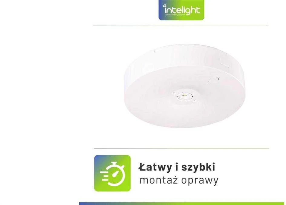 Intelight 4W avarinis/evakuacinis šviestuvas STARLET ROUND SO 150 M 3H AT, baltas
