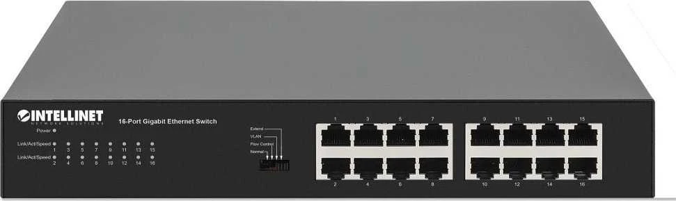 Šakotuvas Intellinet 561815 Switch 16p Gigabit rankinis VLAN