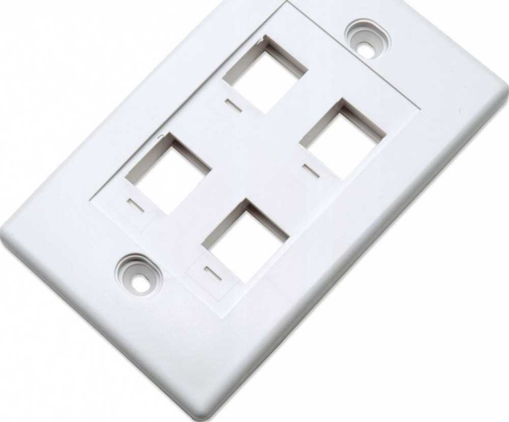 Intellinet 163316 Skydas paviršiuje montuojamam lizdui 4x Keystone