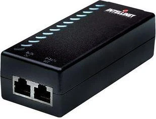 „Intellinet Power over Ethernet“ (PoE) purkštukas, 1 prievadas, 48 V DC, suderinamas su IEEE 802.3af (Euro 2 kontaktų kištukas)