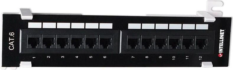 Intellinet 560269 Patch Panel naścienny Cat6 UTP 12x RJ45