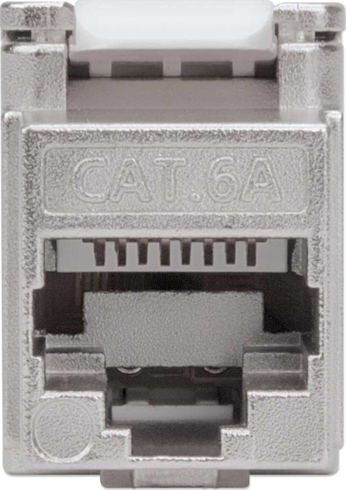 „Intellinet Network Solutions“ INTELLINET Cat6a modulinis lizdas FTP Keystone lizdas be įrankių Sidabrinis