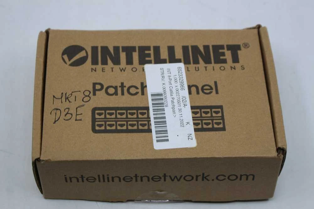 „Intellinet Network Solutions“ INTELLINET 8 prievadų „Cat6a“ FTP darbalaukio juodas