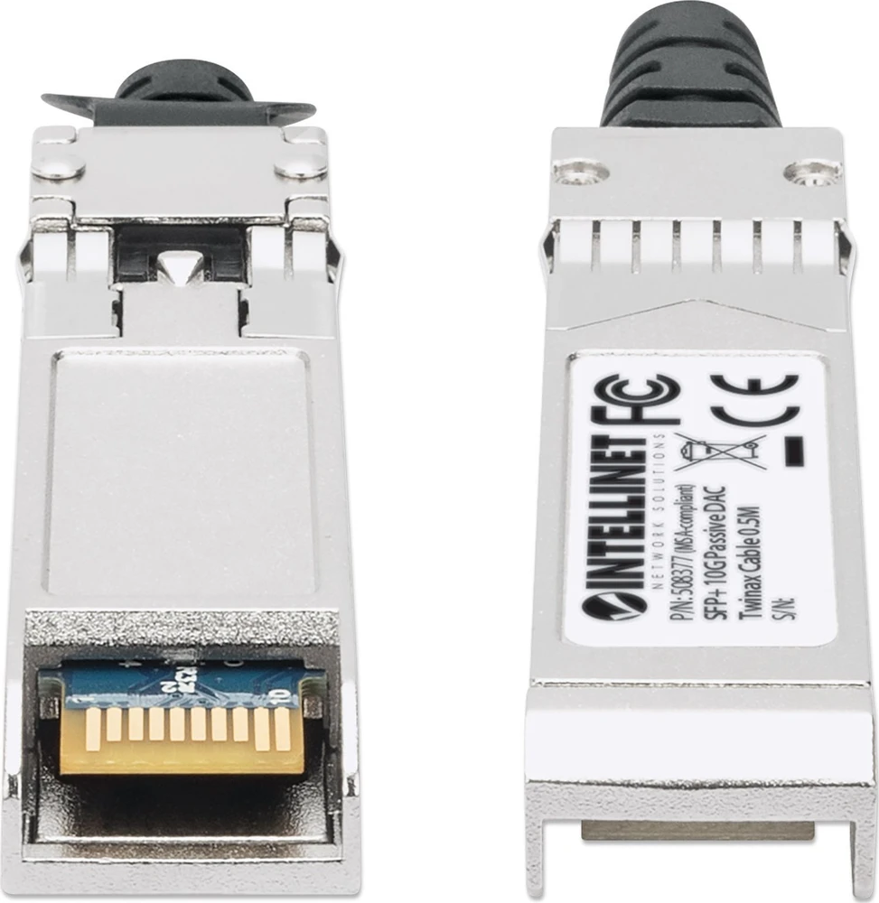 „Intellinet 508377 Twinax SFP+ 10G DAC“ pasyvusis ryšys, MSA, 0,5 m