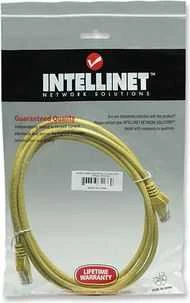 Intellinet Network Solutions Intellinet pleistras laidas RJ45, Snagless, kat. 6 UTP, 3m geltona (342377)