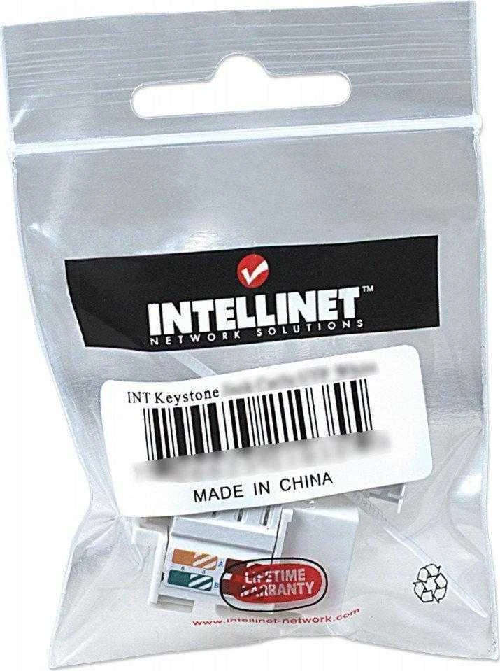 Intellinet 771283 modulis Keystone RJ45 UTP Cat5e, Punch-Down, baltas
