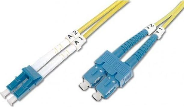 Intellinet Techly 3m SC/LC OS2 optinio pluošto kabelis Geltona