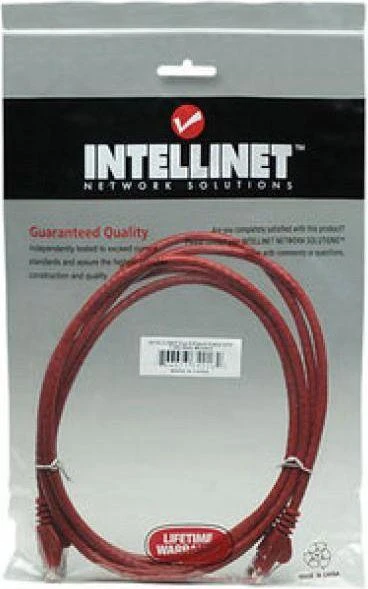 „Intellinet Network Solutions“ jungiamasis laidas CAT6 UTP 2,0M Raudonas 100% MIEDŹ (342162)
