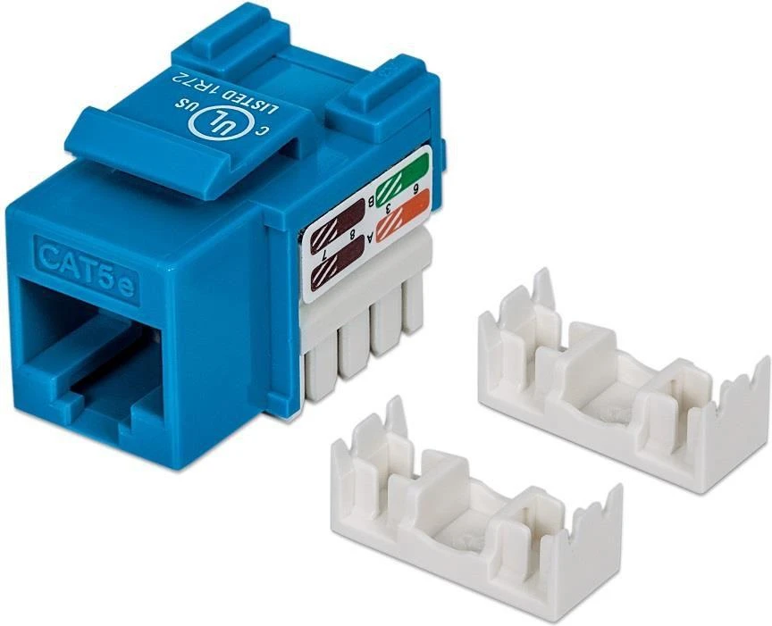 Intracom INTELLINET Cat5e Keystone Jack mėlynas UTP Punch-down
