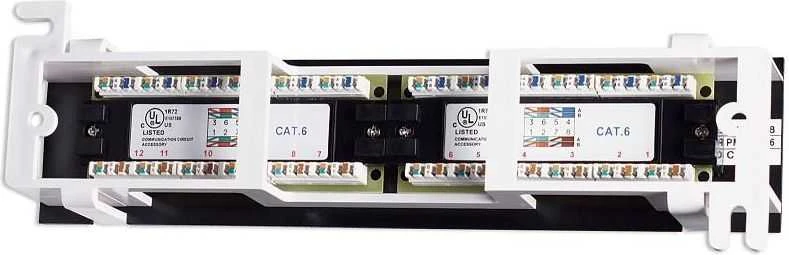 Intellinet 560269 Patch Panel naścienny Cat6 UTP 12x RJ45