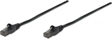 Intracom INTELLINET tinklo kabelis Cat5e U/UTP 5,0m Juodas RJ-45 Vyriškas / RJ-45 Vyriškas Paauksuoti kontaktai Polibag