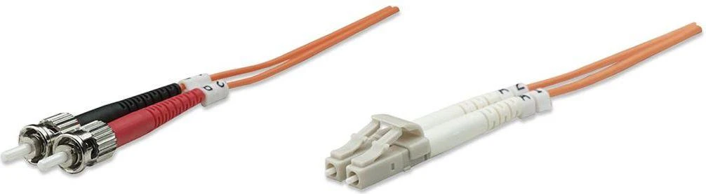 Intellinet 2m LC/ST, 50/125um optinio pluošto kabelis Oranžinė