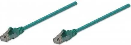 Intracom INTELLINET tinklo kabelis Cat6 U/UTP 1.5m Žalias 5ft. RJ-45 Vyriški / RJ-45 Vyriški Paauksuoti kontaktai Polibag