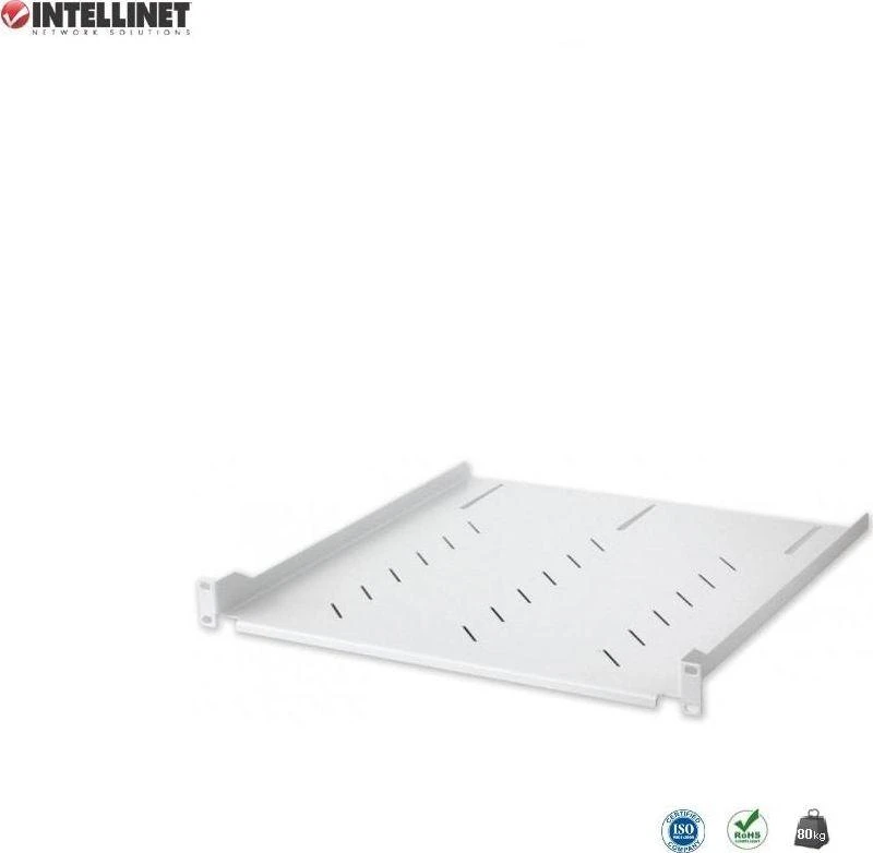 Maršrutizatorius Intracom INTELLINET 637299 Intellinet 19 1U lentyna Gylis 470 mm maks. 80 kg Vented Steel Pilkas