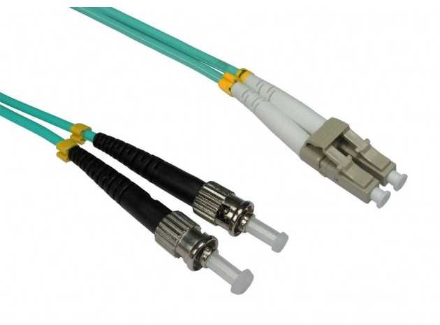 „Intellinet Network Solutions“ šviesolaidinis patchcord ST-LC, dvipusis, 2m, 50/125, OM3, daugiamodis (305816)