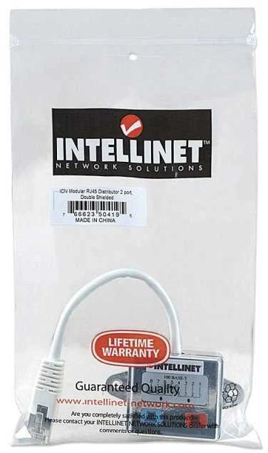 Intellinet 504195 kabelių sąsaja / invertavimo adapteris RJ-45 2x RJ-45 Sidabras
