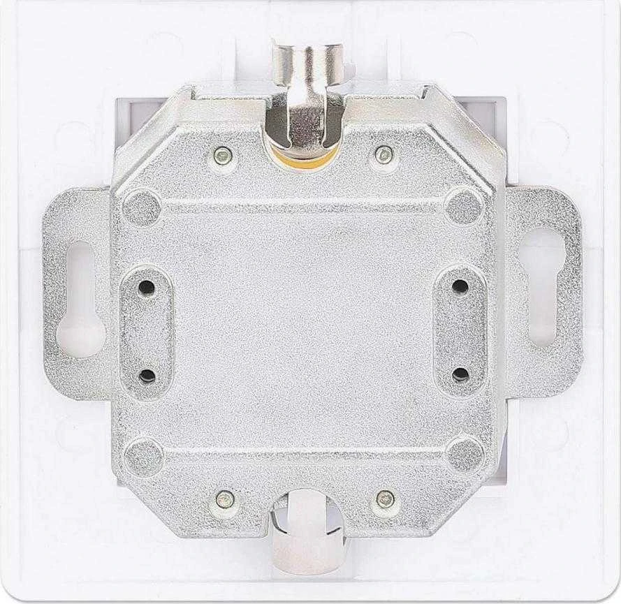 Intellinet 771900 Lizdas jungiama į tinklą podtynkowe 2xRJ45 Cat6 10G, STP, 80x80mm, balta