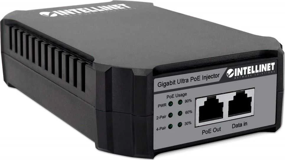 Intellinet 561495 Injector Ultra PoE, IEEE 802.3at/af/bt, 1x RJ45, GIGABIT, 95W, iki 100m