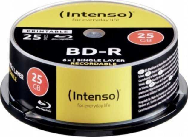 Intenso BD-R 25 GB 6x 25 vnt (5101114)