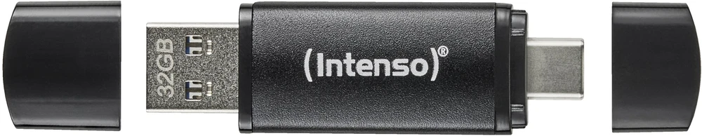 Intenso Flex Line 32 GB, USB-Stick - juodas, USB-C und USB-A