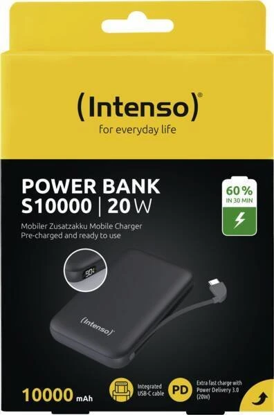 Powerbank Intenso S10000 10000 mAh Pilka (7333034)