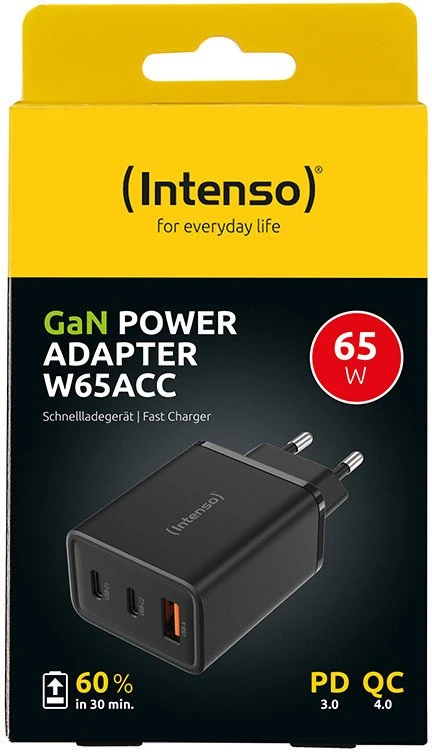 Intenso 7806510 maitinimo adapteris/inverteris Vidinis 65 W Juodas