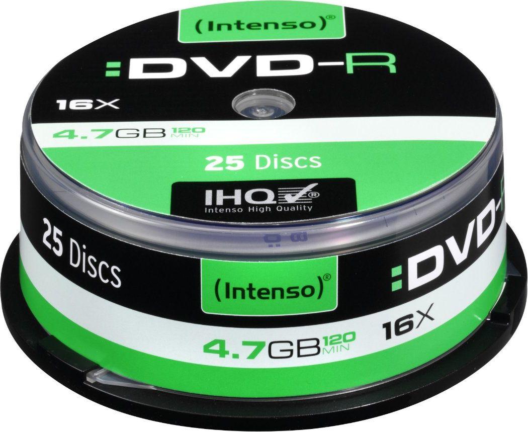 1x25 Intenso DVD-R 4,7GB 16x Speed, Cakebox