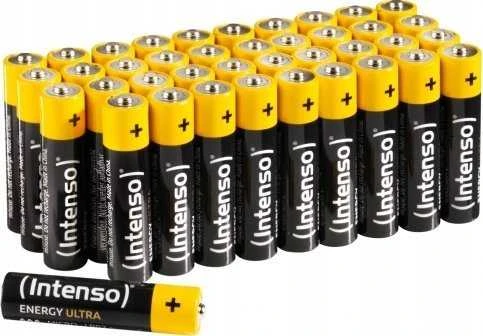 Intenso baterijos „Energy Ultra AAA LR03“, 40 vnt. pakuotė be jokių rūpesčių