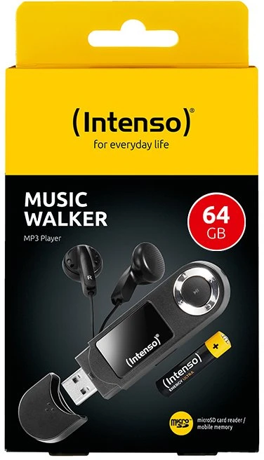 ITN Intenso 3601490 MP3 / MP4 grotuvas MP3 grotuvas 64 GB Juoda
