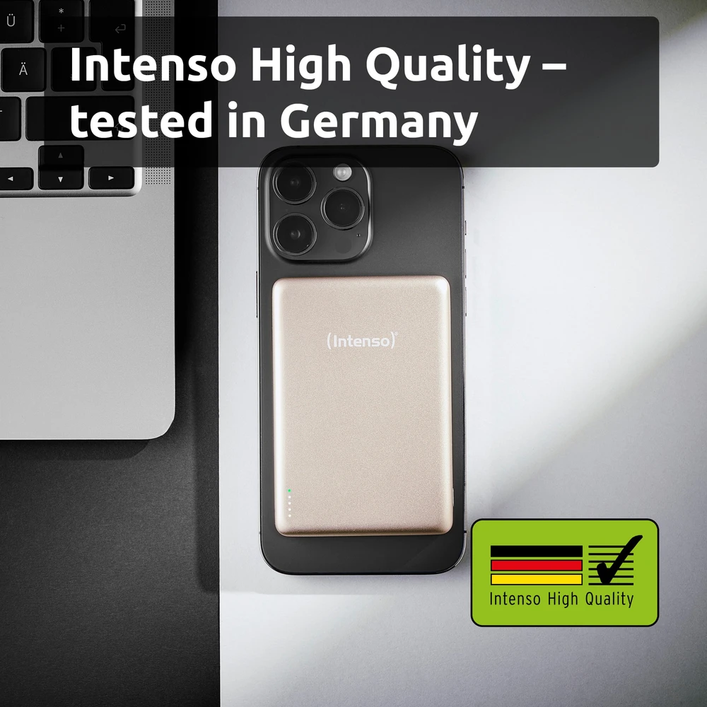 Išorinė baterija Intenso 7344031, 10000 mAh, su belaidžio įkrovimo funkcija