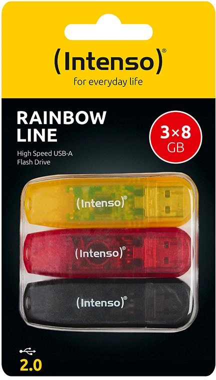 Pendrive Intenso Rainbow Line 8GB Wielokolorowy (3502463)