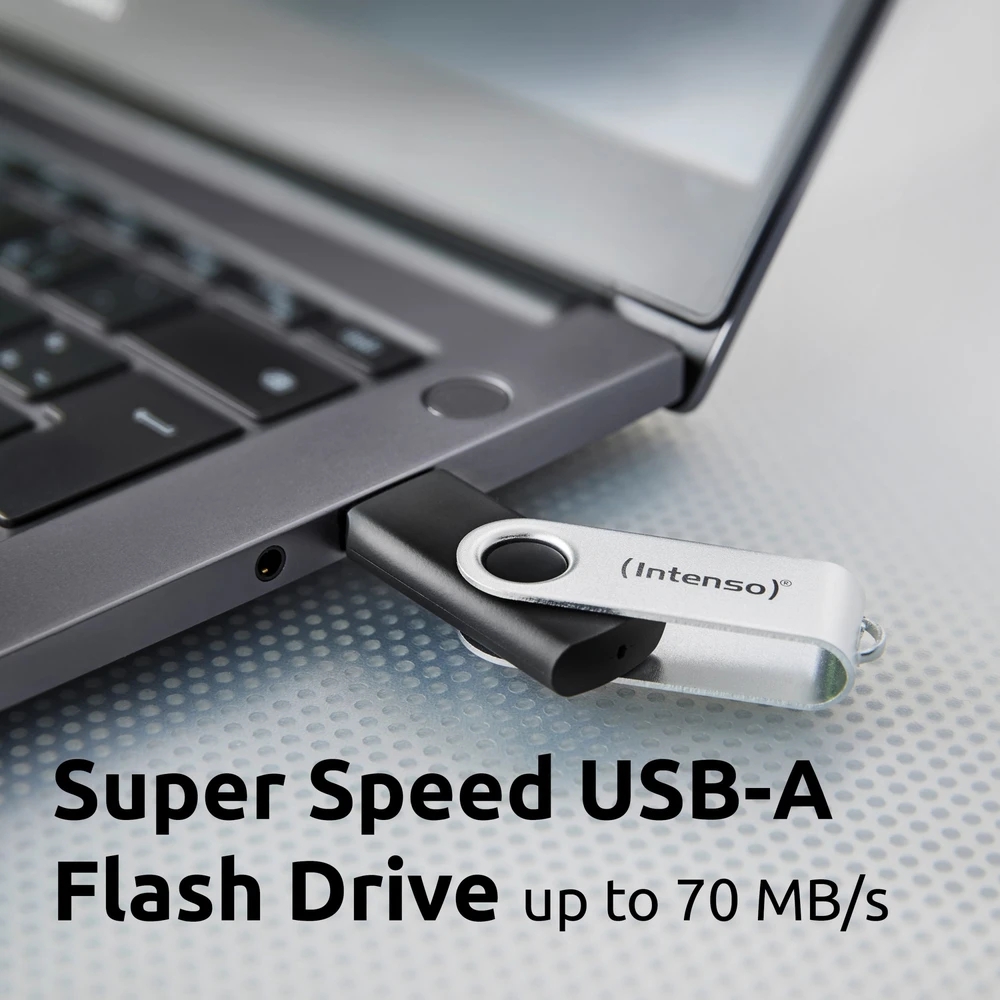 Intenso Office Line 256GB USB Stick 3.2 sidabrinis-juodas