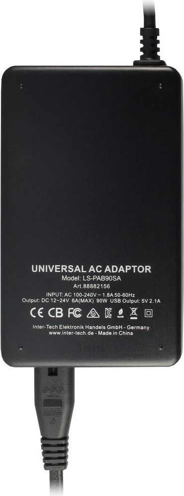 Nešiojamojo kompiuterio maitinimo adapteris Inter-Tech 90 W, 6 A, 20 V (88882156)
