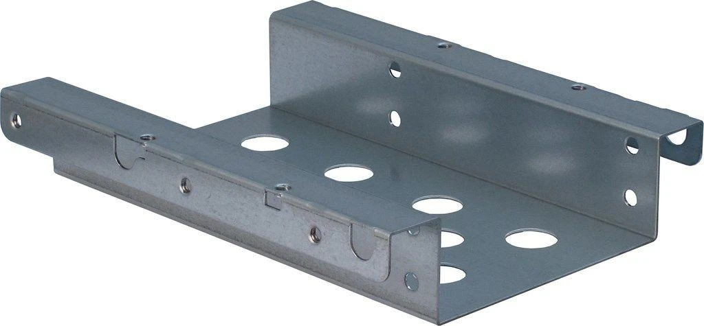 Sidabrinis „Inter-Tech“ SSD tvirtinimo rėmas, 2x2,5 colio, 3,5 colio