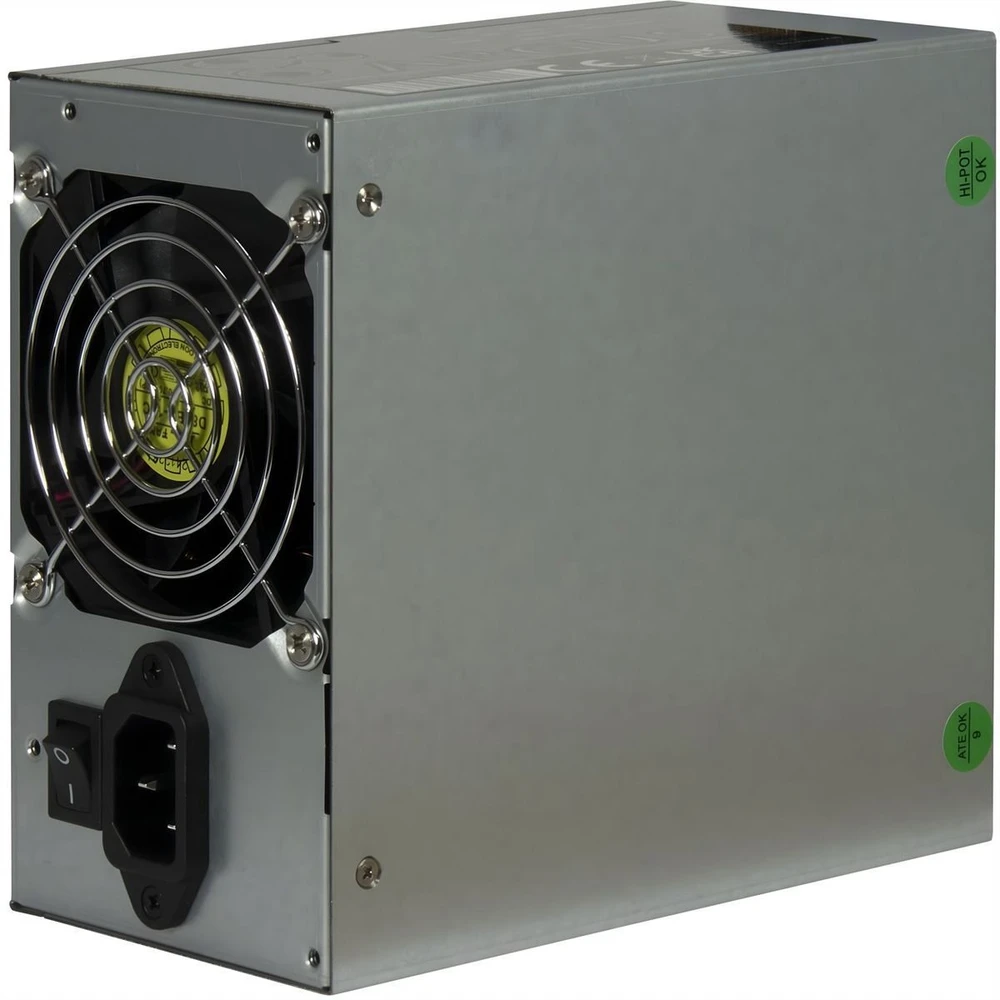 Inter-Tech HA-600AA2, kompiuterio maitinimo šaltinis - sidabrinis, 1x PCIe, 600 vatų