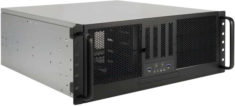 Inter-Tech 4U-47045, Rack, Server-case - juodas, 4 Hheneinheiten