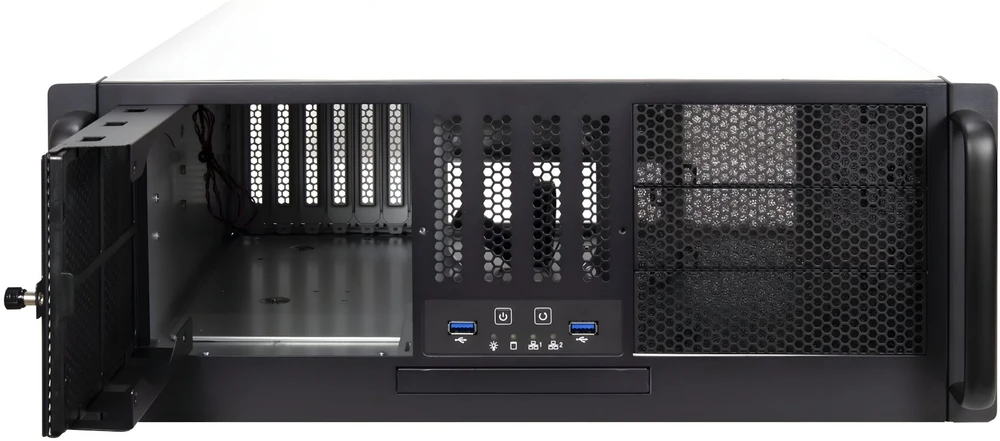 Inter-Tech 4U-47045, Rack, Server-case - juodas, 4 Hheneinheiten